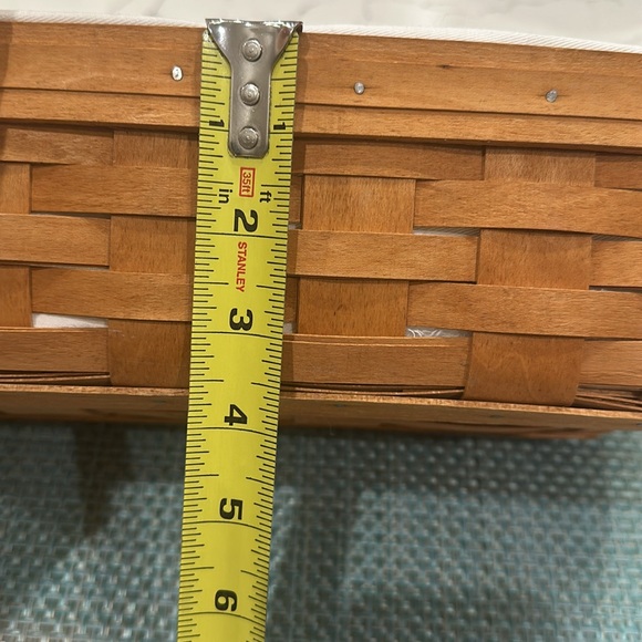 Longaberger Bread Basket w/ Liner, Protector and Warming Brick - Picture 12 of 12